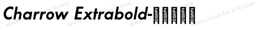 Charrow Extrabold字体转换